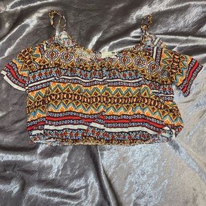 multi color crop top